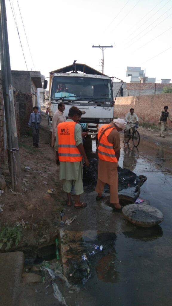 Replacement of sewer lines